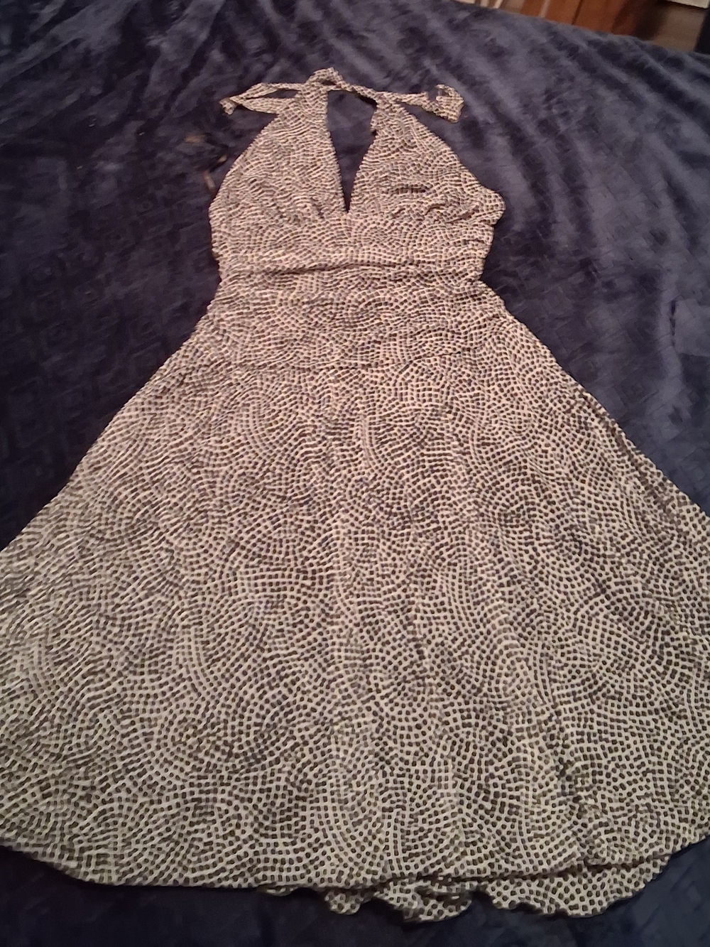 Dressbarn One-Shoulder Halter Dress